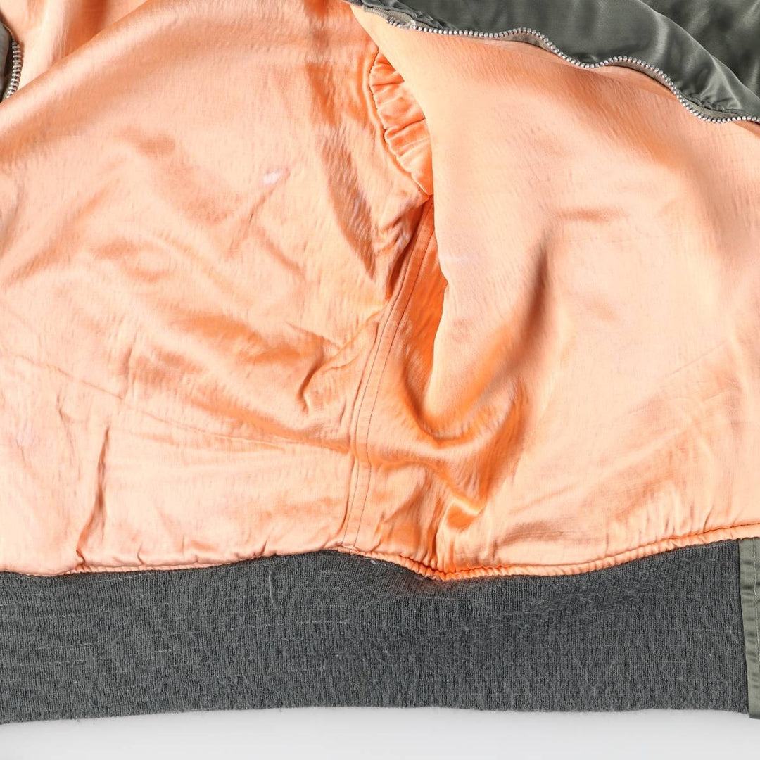 Civilian Alpha L-2B Type Military Flight Jacket, Men's Size Medium, Vintage unclear Khaki type Vintage Second Hand