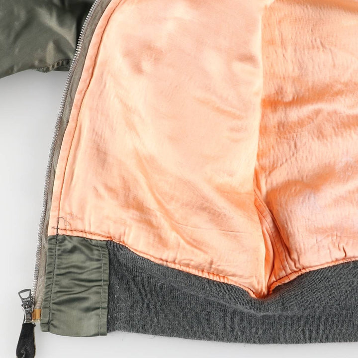 Civilian Alpha L-2B Type Military Flight Jacket, Men's Size Medium, Vintage unclear Khaki type Vintage Second Hand