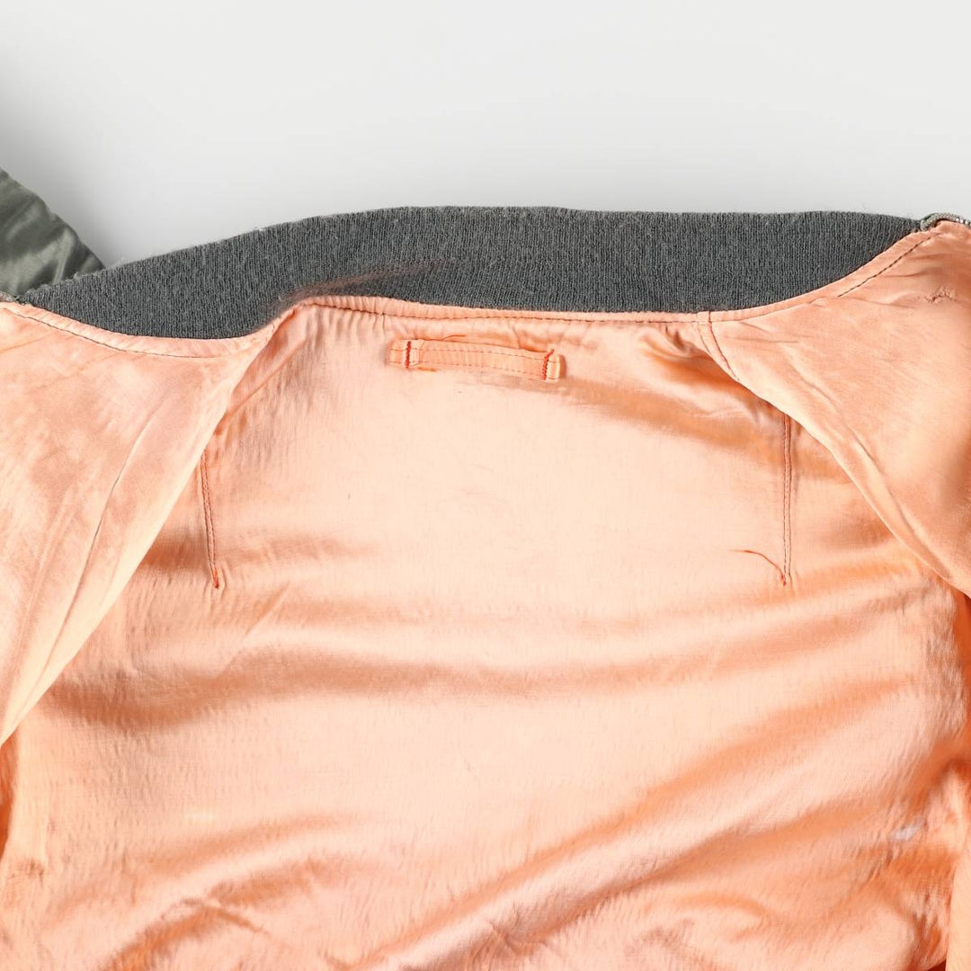 Civilian Alpha L-2B Type Military Flight Jacket, Men's Size Medium, Vintage unclear Khaki type Vintage Second Hand