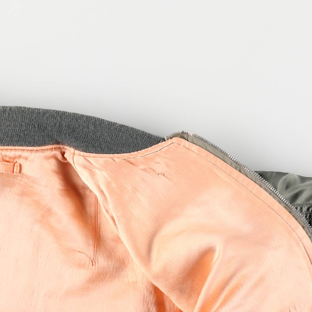 Civilian Alpha L-2B Type Military Flight Jacket, Men's Size Medium, Vintage unclear Khaki type Vintage Second Hand