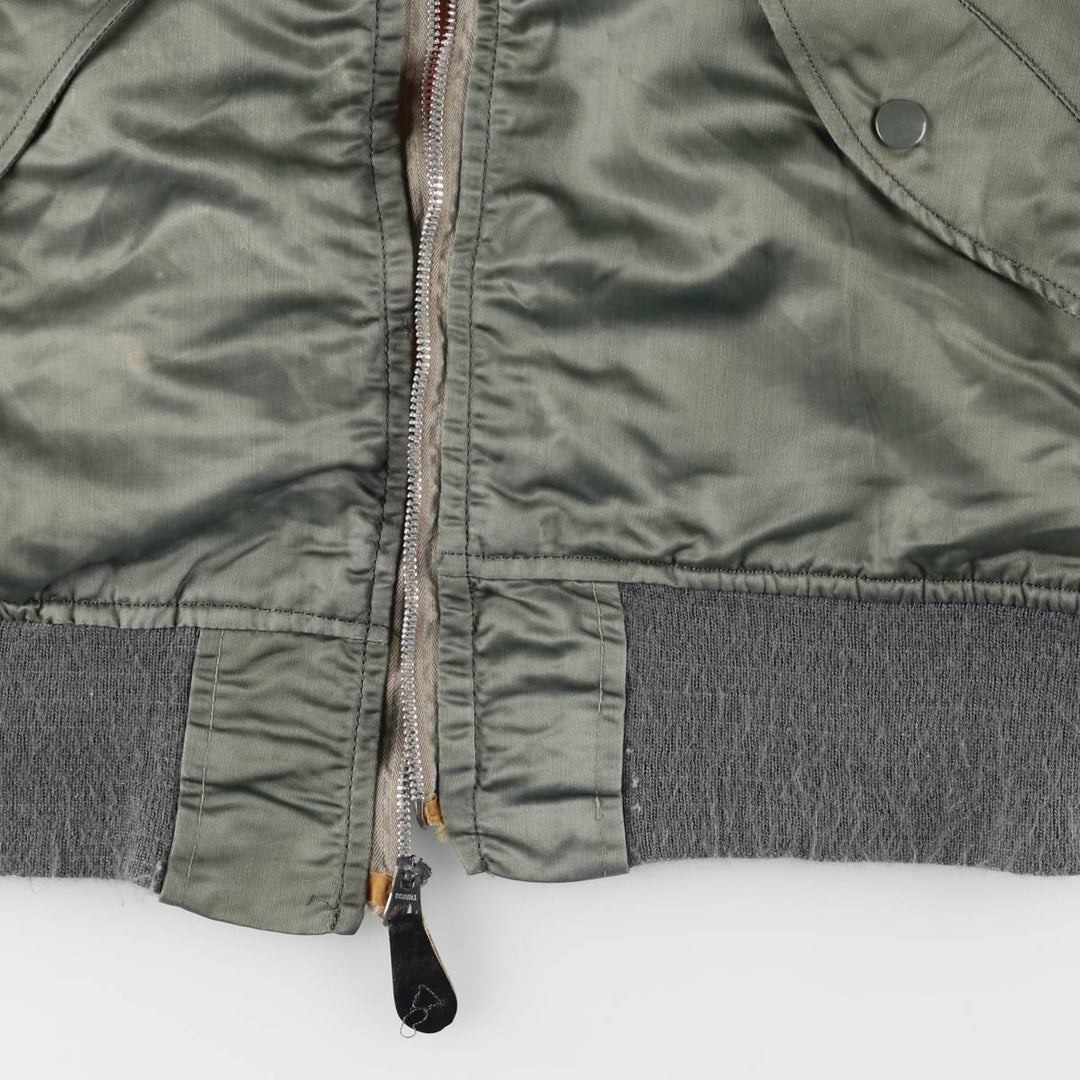 Civilian Alpha L-2B Type Military Flight Jacket, Men's Size Medium, Vintage unclear Khaki type Vintage Second Hand