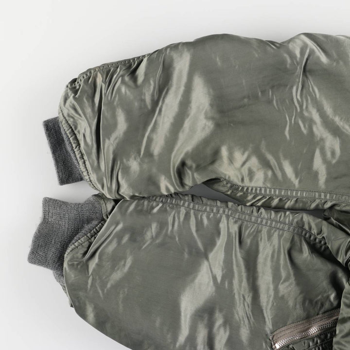 Civilian Alpha L-2B Type Military Flight Jacket, Men's Size Medium, Vintage unclear Khaki type Vintage Second Hand