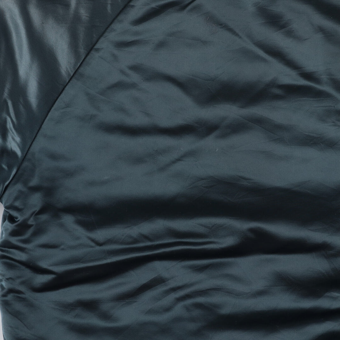 Vintage 1980'S Chicago Bears Chalk Line Padded Nylon Stadium Jacket, Men's Size Medium unclear navy blue type Vintage Second Hand