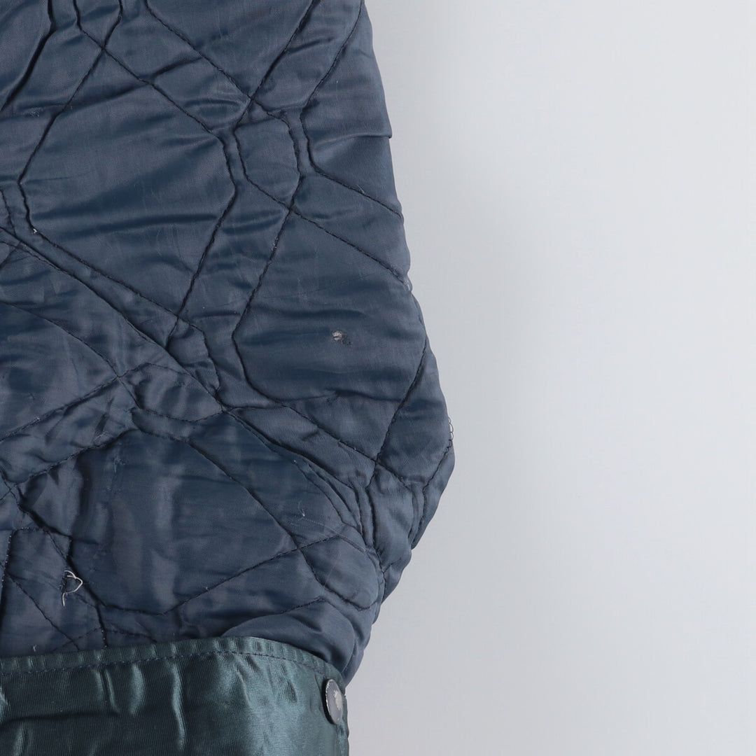 Vintage 1980'S Chicago Bears Chalk Line Padded Nylon Stadium Jacket, Men's Size Medium unclear navy blue type Vintage Second Hand