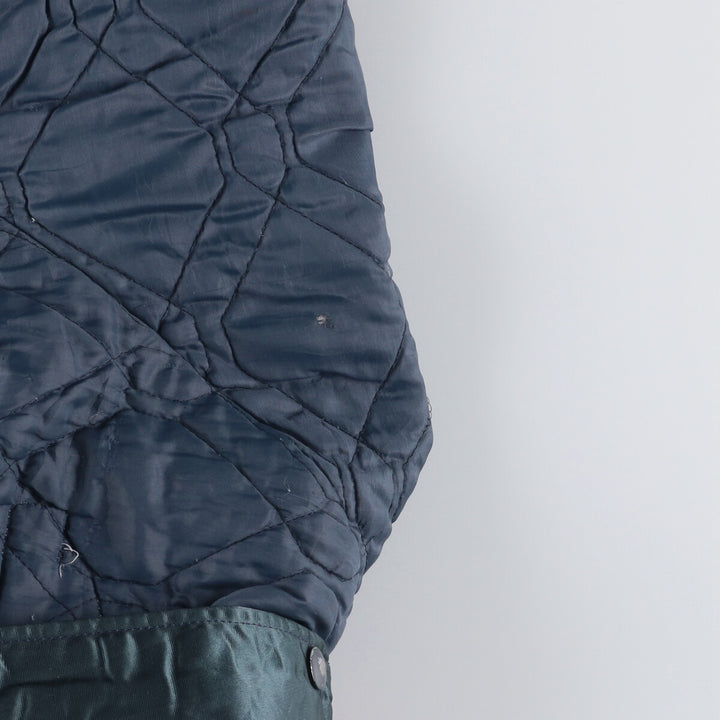 Vintage 1980'S Chicago Bears Chalk Line Padded Nylon Stadium Jacket, Men's Size Medium unclear navy blue type Vintage Second Hand