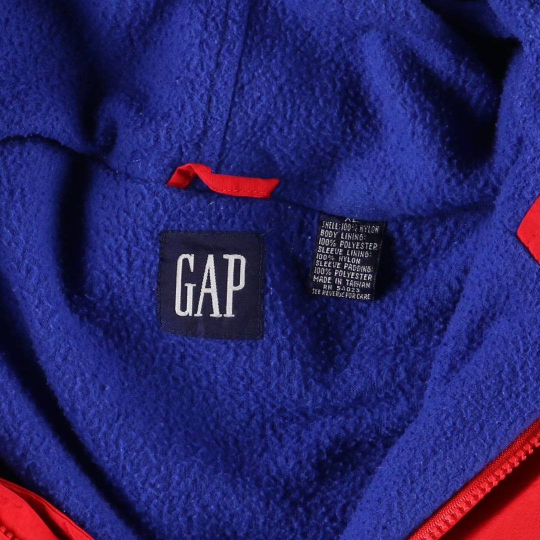 90'S GAP Vintage Padded Puffer Jacket Anorak Parka Men's XL Nylon red type Vintage Second Hand
