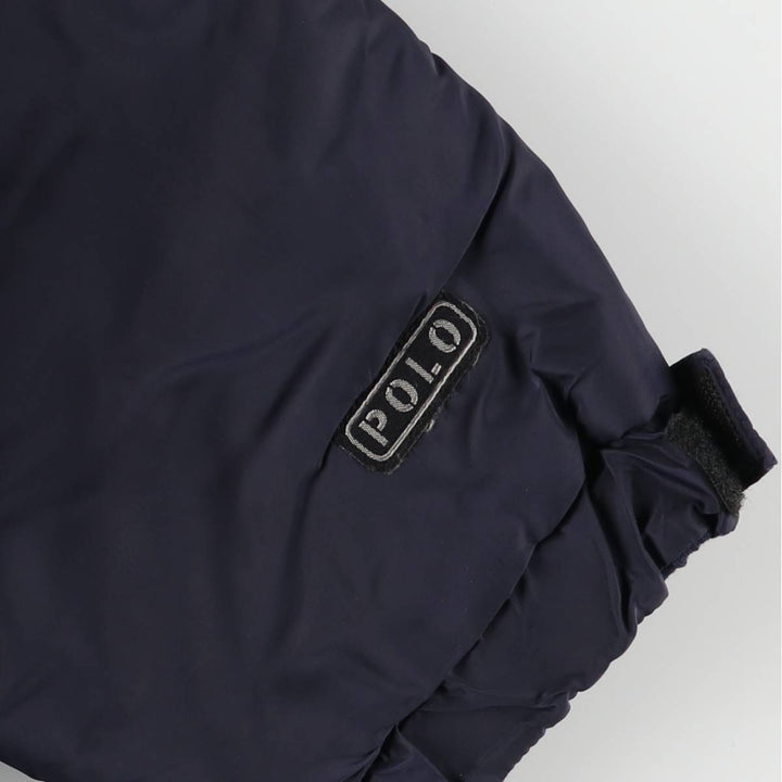 Ralph Lauren POLO by Ralph Lauren reversible padded puffer jacket, men's size L Nylon navy blue type Vintage Second Hand
