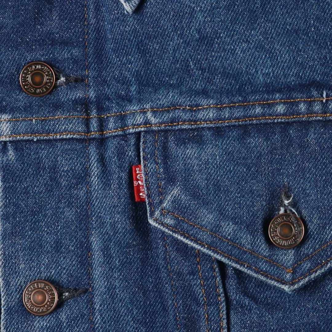 90'S Levi's 70505-0217 Denim Jacket, Made in USA, Men's Size XL, Vintage cotton blue type Vintage Second Hand