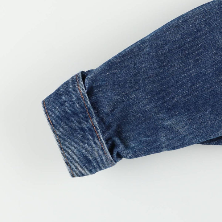 90'S Levi's 70505-0217 Denim Jacket, Made in USA, Men's Size XL, Vintage cotton blue type Vintage Second Hand