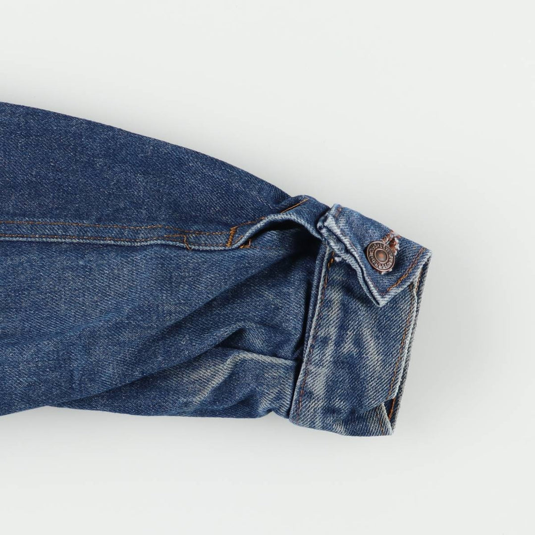 90'S Levi's 70505-0217 Denim Jacket, Made in USA, Men's Size XL, Vintage cotton blue type Vintage Second Hand