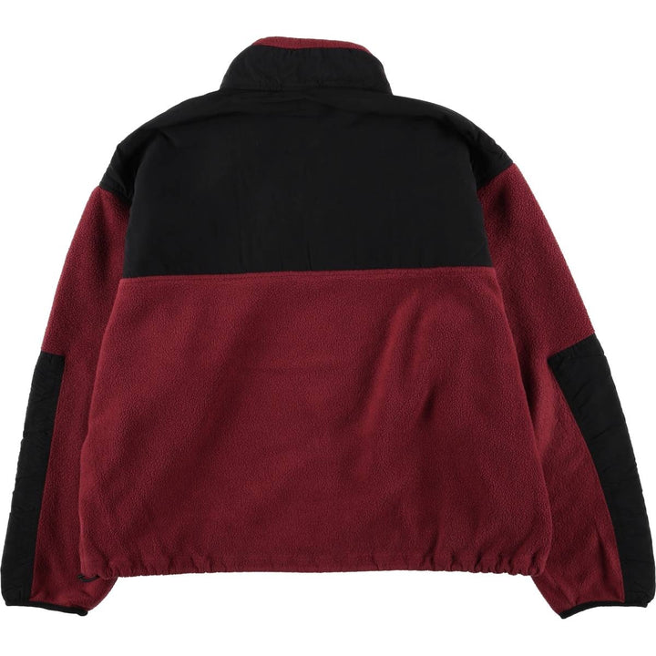 90s-00'S Timberland WEATHERGEAR Half-Zip Fleece Pullover, Men's Size L polyester red type Vintage Second Hand