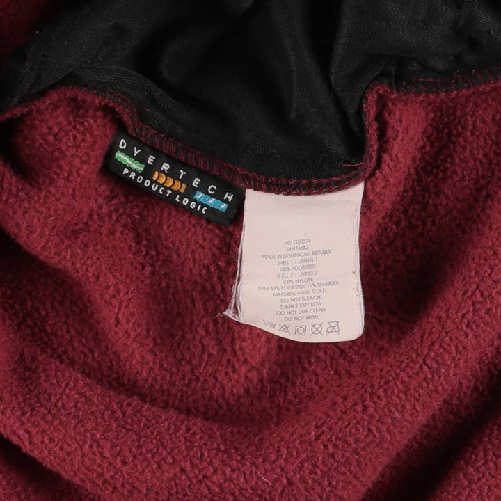 90s-00'S Timberland WEATHERGEAR Half-Zip Fleece Pullover, Men's Size L polyester red type Vintage Second Hand