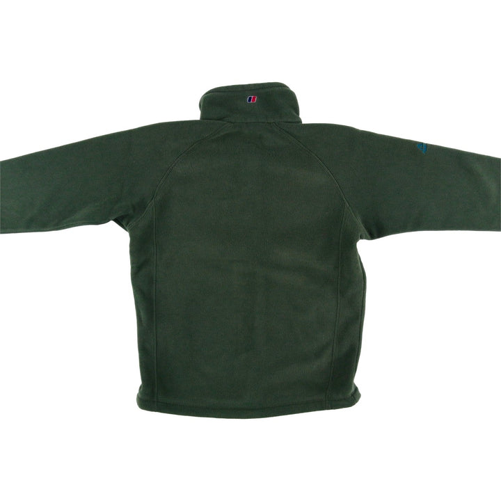 Berghaus fleece jacket, men's size S polyester Green type dark green Vintage Second Hand