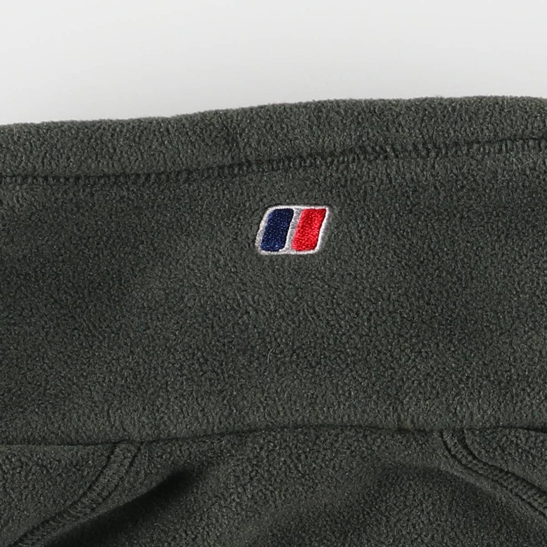 Berghaus fleece jacket, men's size S polyester Green type dark green Vintage Second Hand