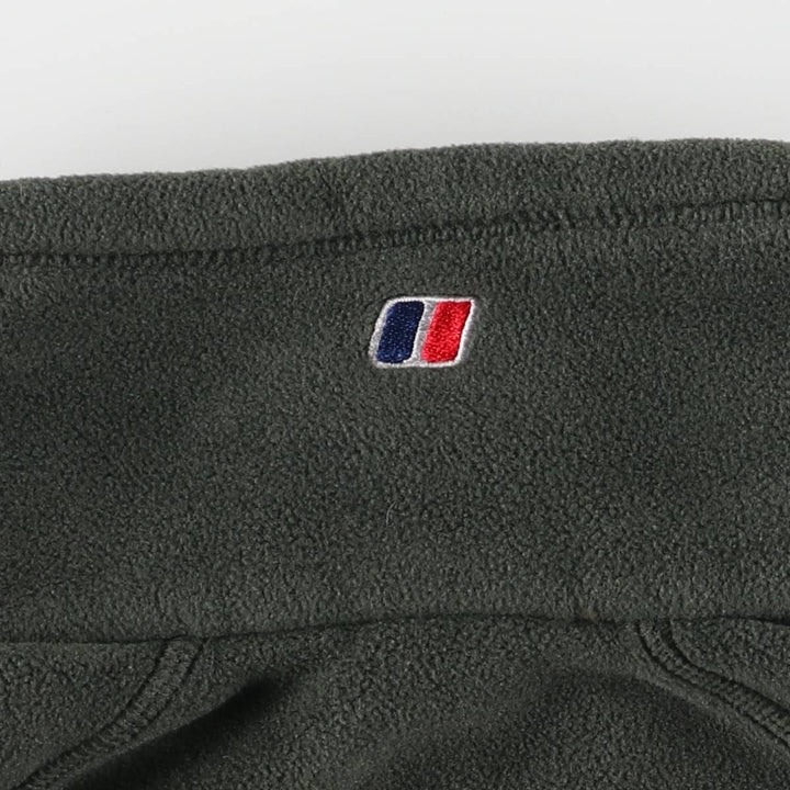 Berghaus fleece jacket, men's size S polyester Green type dark green Vintage Second Hand