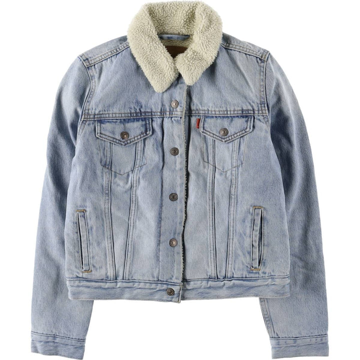 Levi's Denim Boa Jacket, Women's Size Small cotton blue type Vintage Second Hand