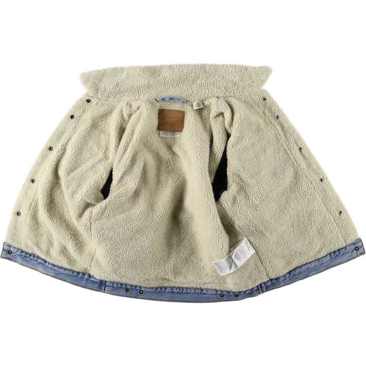 Levi's Denim Boa Jacket, Women's Size Small cotton blue type Vintage Second Hand