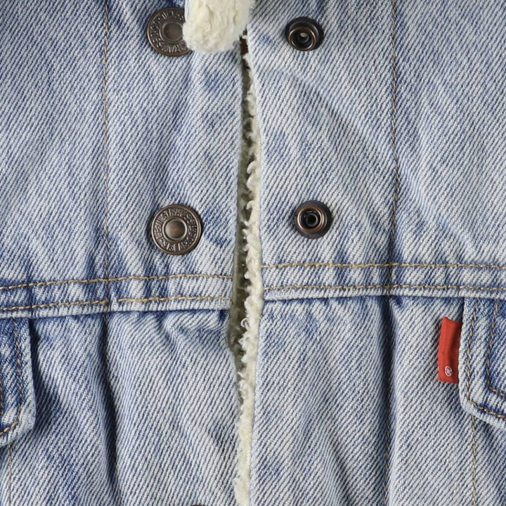 Levi's Denim Boa Jacket, Women's Size Small cotton blue type Vintage Second Hand