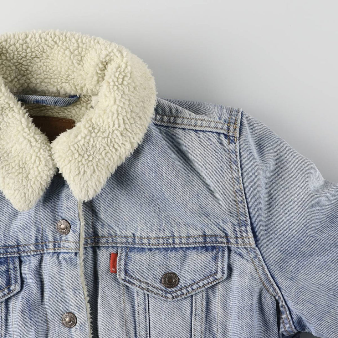 Levi's Denim Boa Jacket, Women's Size Small cotton blue type Vintage Second Hand