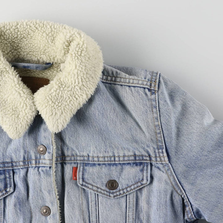 Levi's Denim Boa Jacket, Women's Size Small cotton blue type Vintage Second Hand