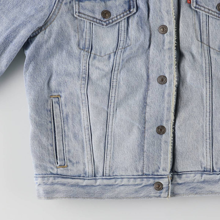 Levi's Denim Boa Jacket, Women's Size Small cotton blue type Vintage Second Hand