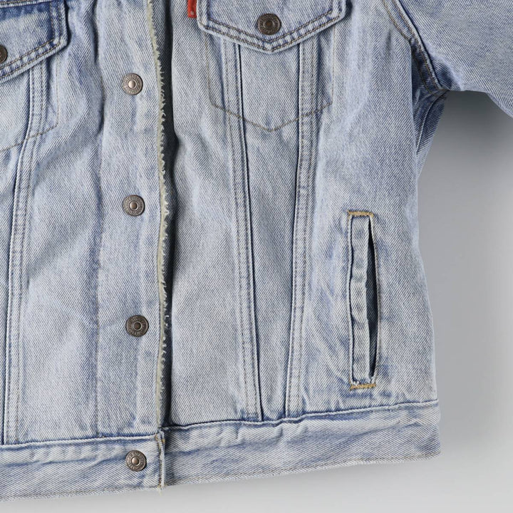 Levi's Denim Boa Jacket, Women's Size Small cotton blue type Vintage Second Hand