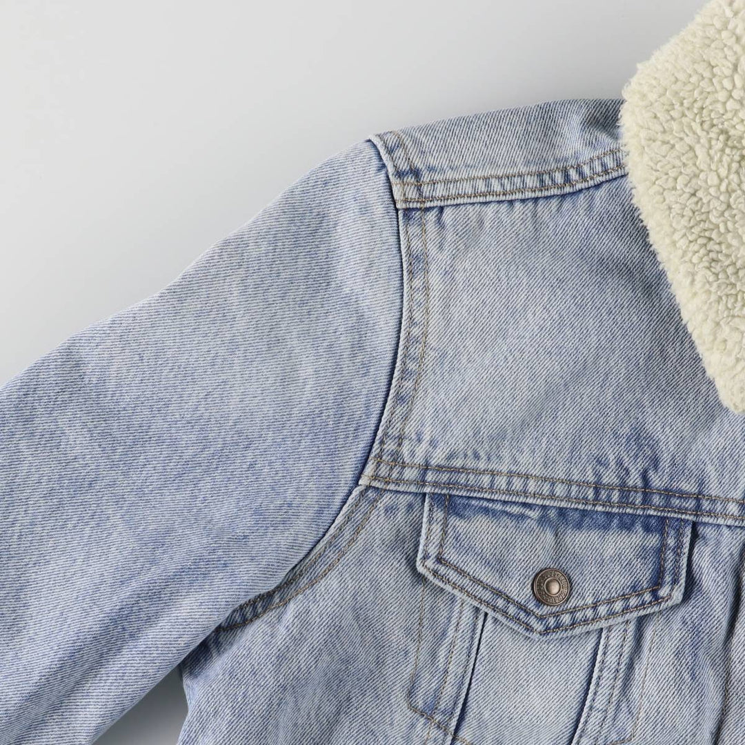 Levi's Denim Boa Jacket, Women's Size Small cotton blue type Vintage Second Hand