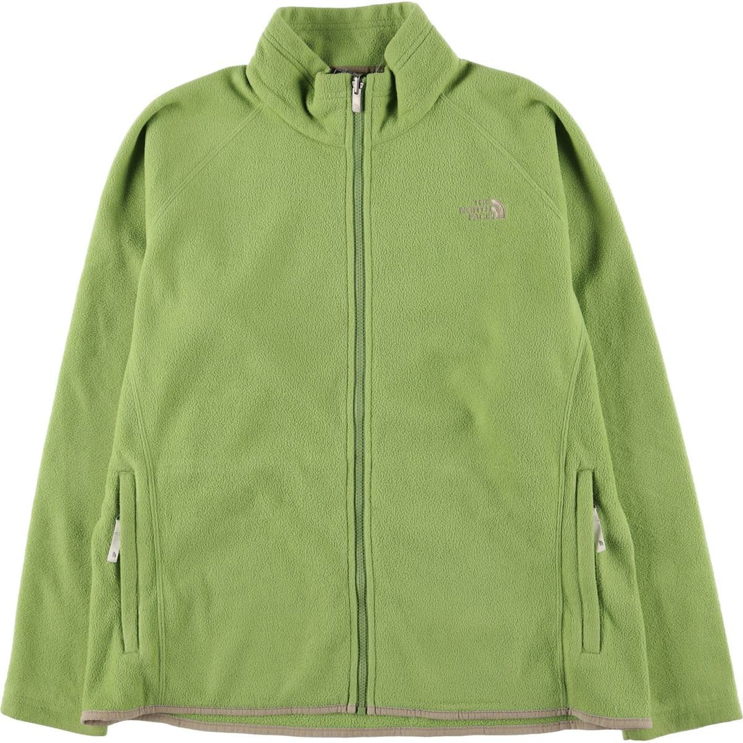 The North Face Women's XL Long Sleeve Fleece Jacket unclear green type yellow green Vintage Second Hand