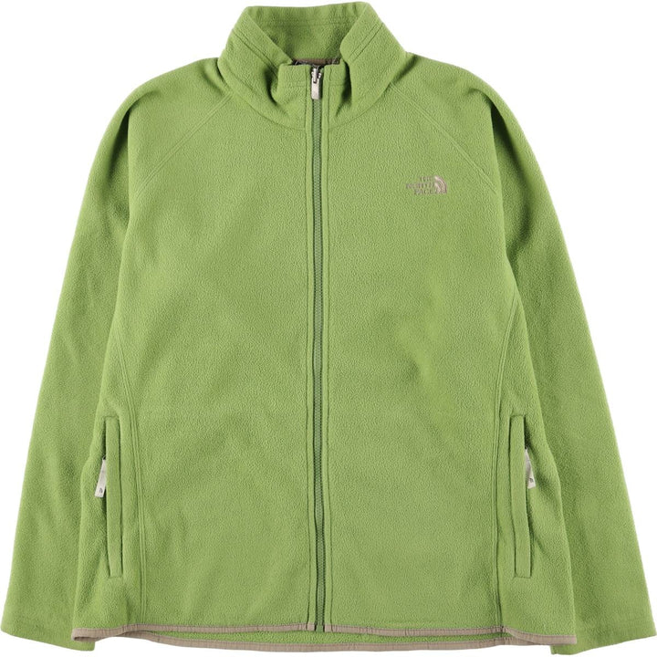 The North Face Women's XL Long Sleeve Fleece Jacket unclear green type yellow green Vintage Second Hand