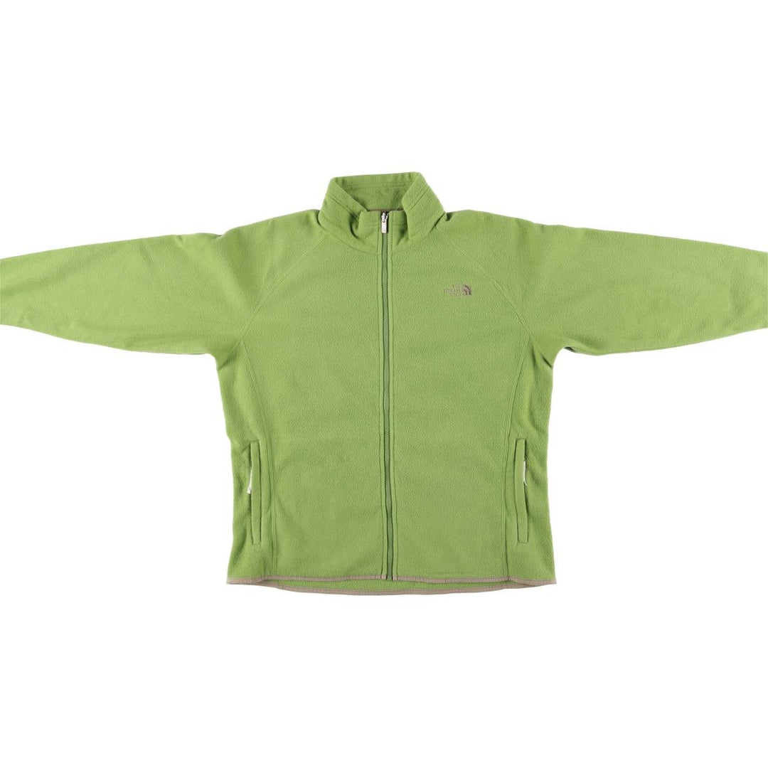 The North Face Women's XL Long Sleeve Fleece Jacket unclear green type yellow green Vintage Second Hand