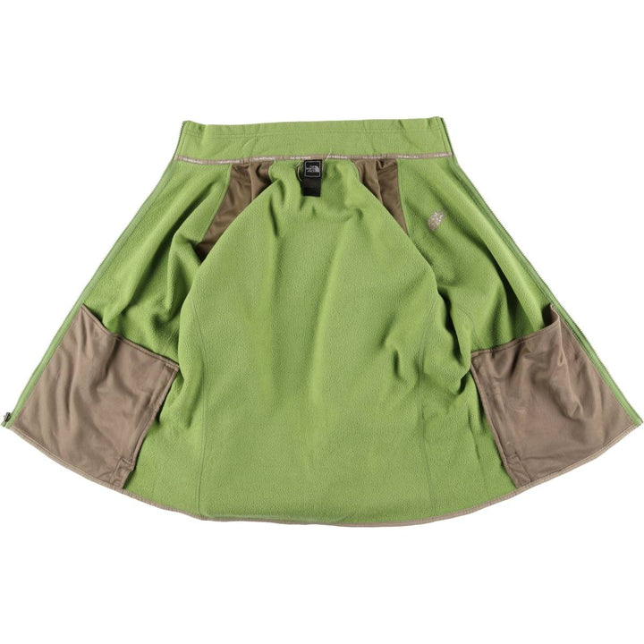 The North Face Women's XL Long Sleeve Fleece Jacket unclear green type yellow green Vintage Second Hand