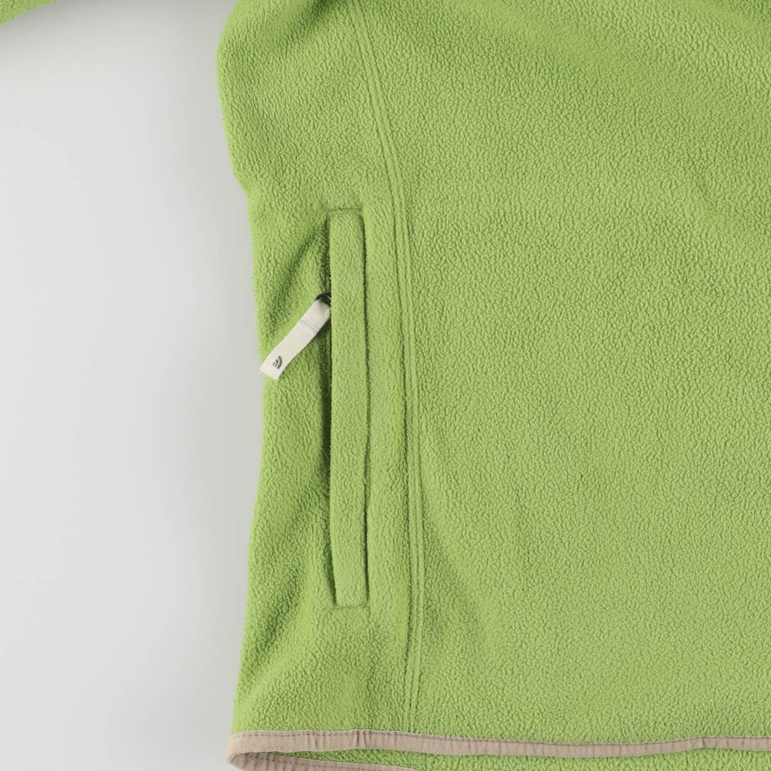 The North Face Women's XL Long Sleeve Fleece Jacket unclear green type yellow green Vintage Second Hand