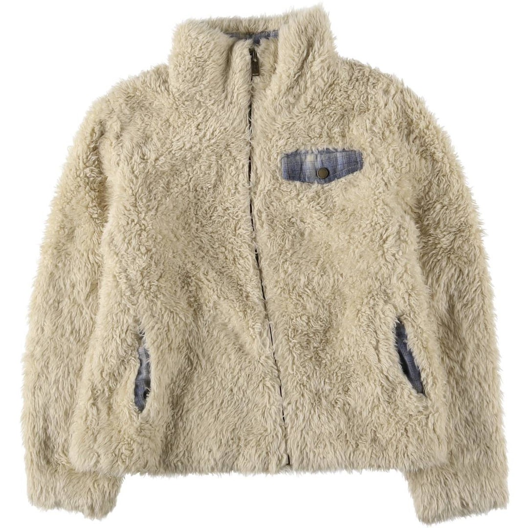 Pendleton fleece jacket, women's size M acrylic ivory Vintage Second Hand