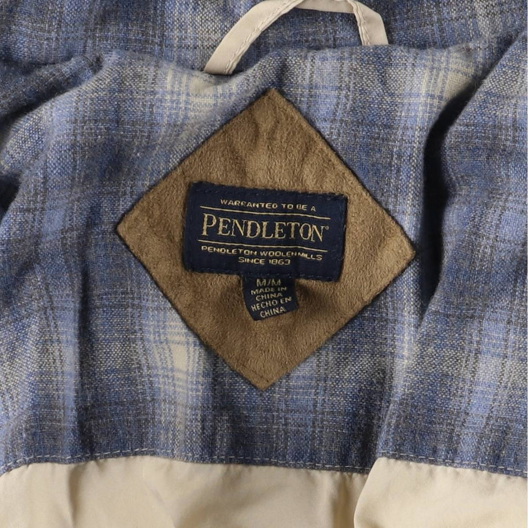 Pendleton fleece jacket, women's size M acrylic ivory Vintage Second Hand