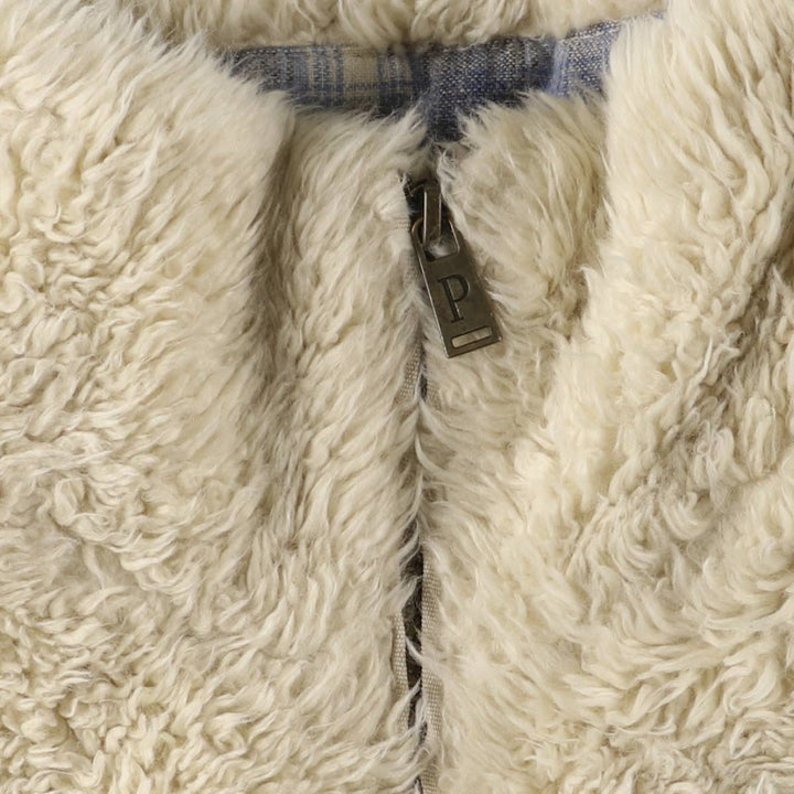 Pendleton fleece jacket, women's size M acrylic ivory Vintage Second Hand