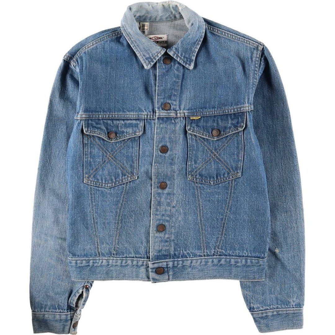 Vintage 1970'S Big Yank Western Style Denim Jacket, Women's Size Small cotton blue type Vintage Second Hand