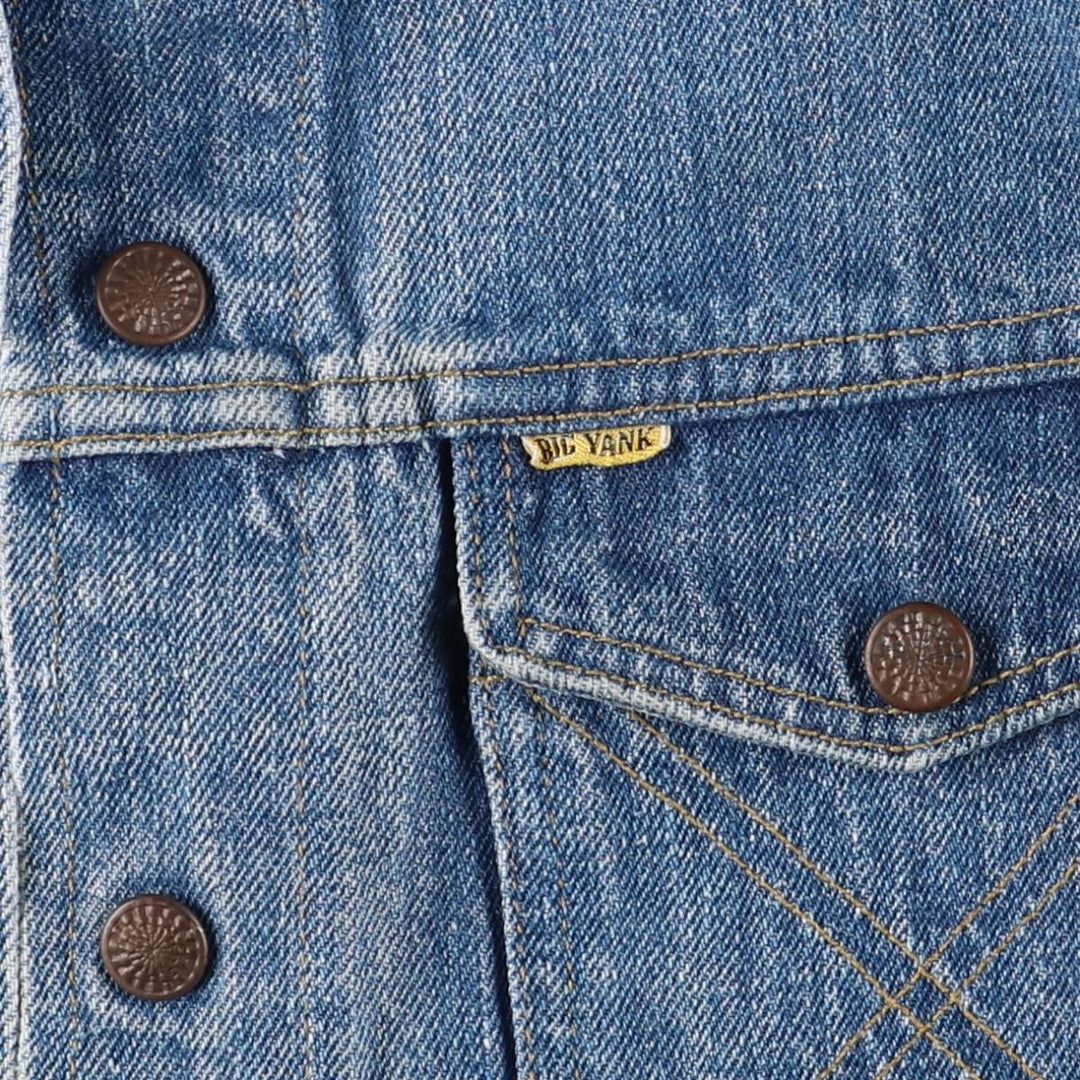 Vintage 1970'S Big Yank Western Style Denim Jacket, Women's Size Small cotton blue type Vintage Second Hand