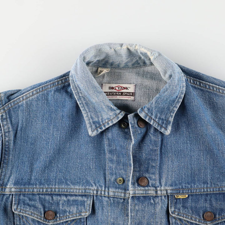 Vintage 1970'S Big Yank Western Style Denim Jacket, Women's Size Small cotton blue type Vintage Second Hand