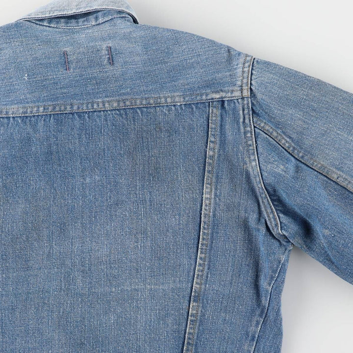 Vintage 1970'S Big Yank Western Style Denim Jacket, Women's Size Small cotton blue type Vintage Second Hand