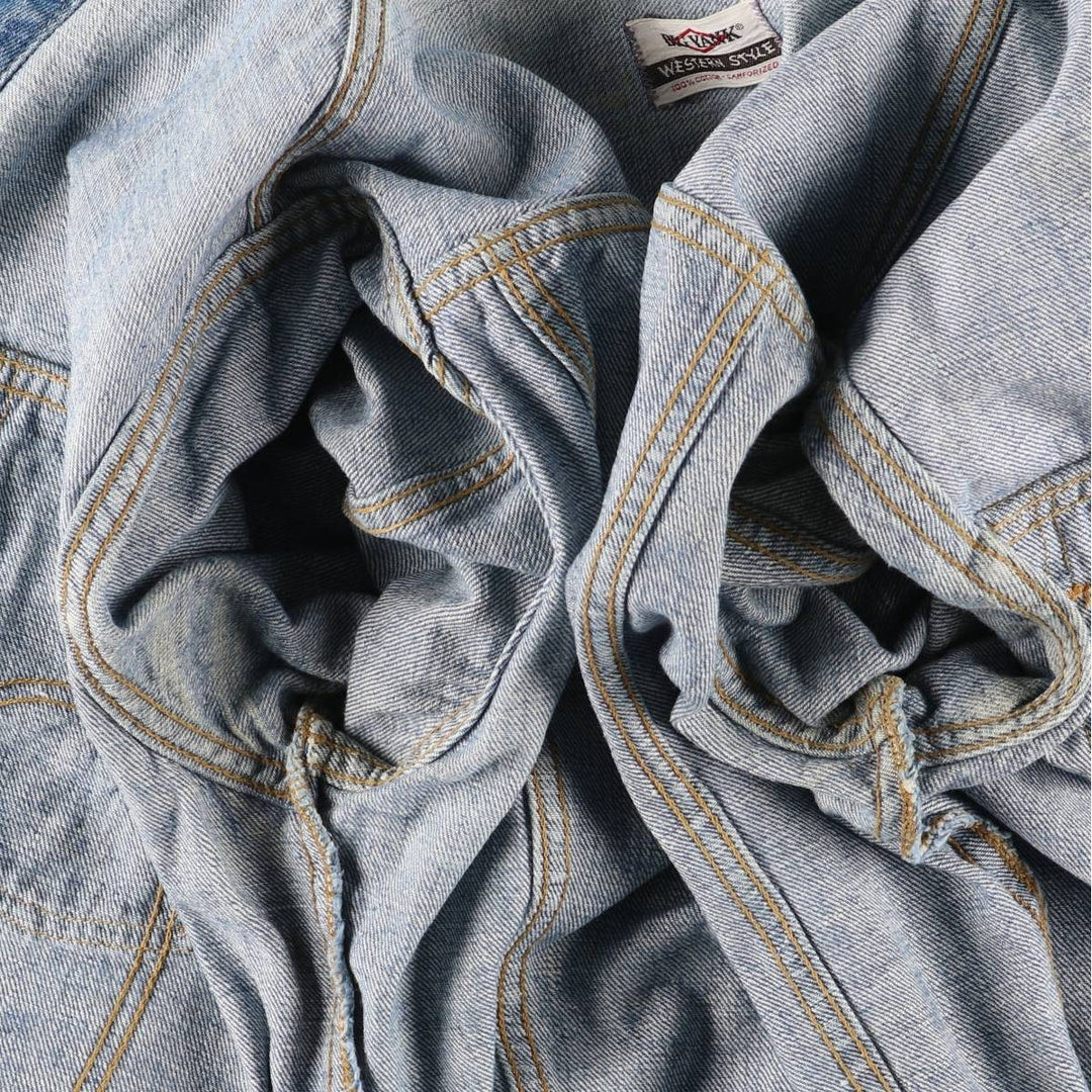 Vintage 1970'S Big Yank Western Style Denim Jacket, Women's Size Small cotton blue type Vintage Second Hand