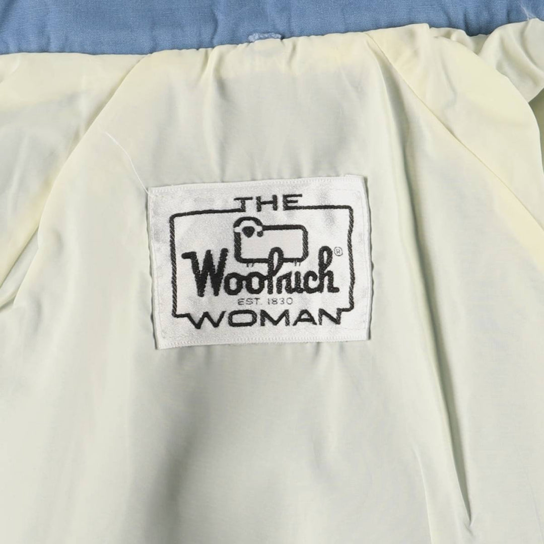 Vintage 1970'S WOOLRICH THE WOMAN jacket, size M unclear Blue type light blue Vintage Second Hand