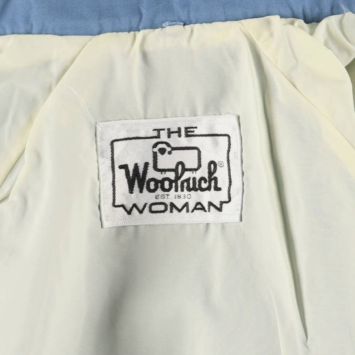 Vintage 1970'S WOOLRICH THE WOMAN jacket, size M unclear Blue type light blue Vintage Second Hand
