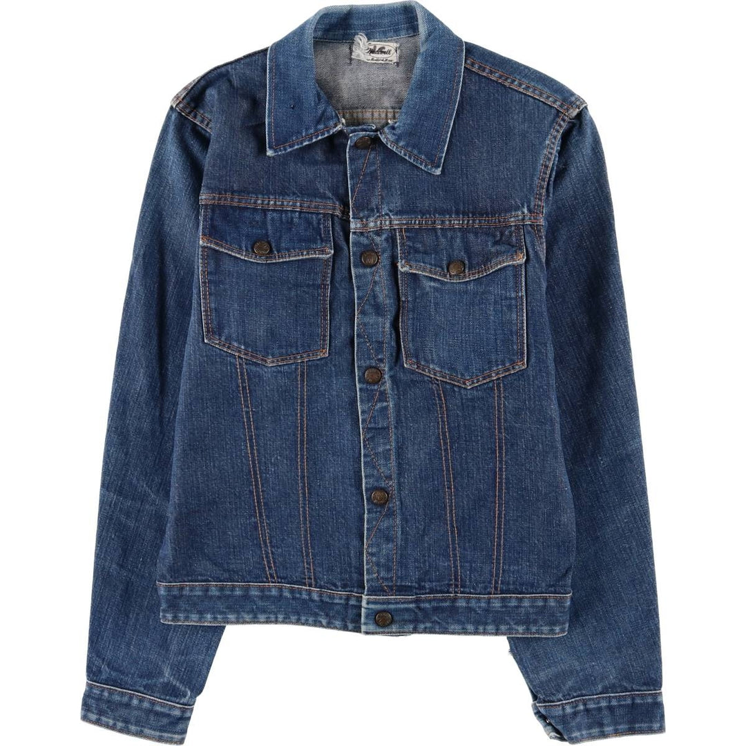 Vintage 1960'S Madewell denim jacket, size M, women's unclear blue type Vintage Second Hand