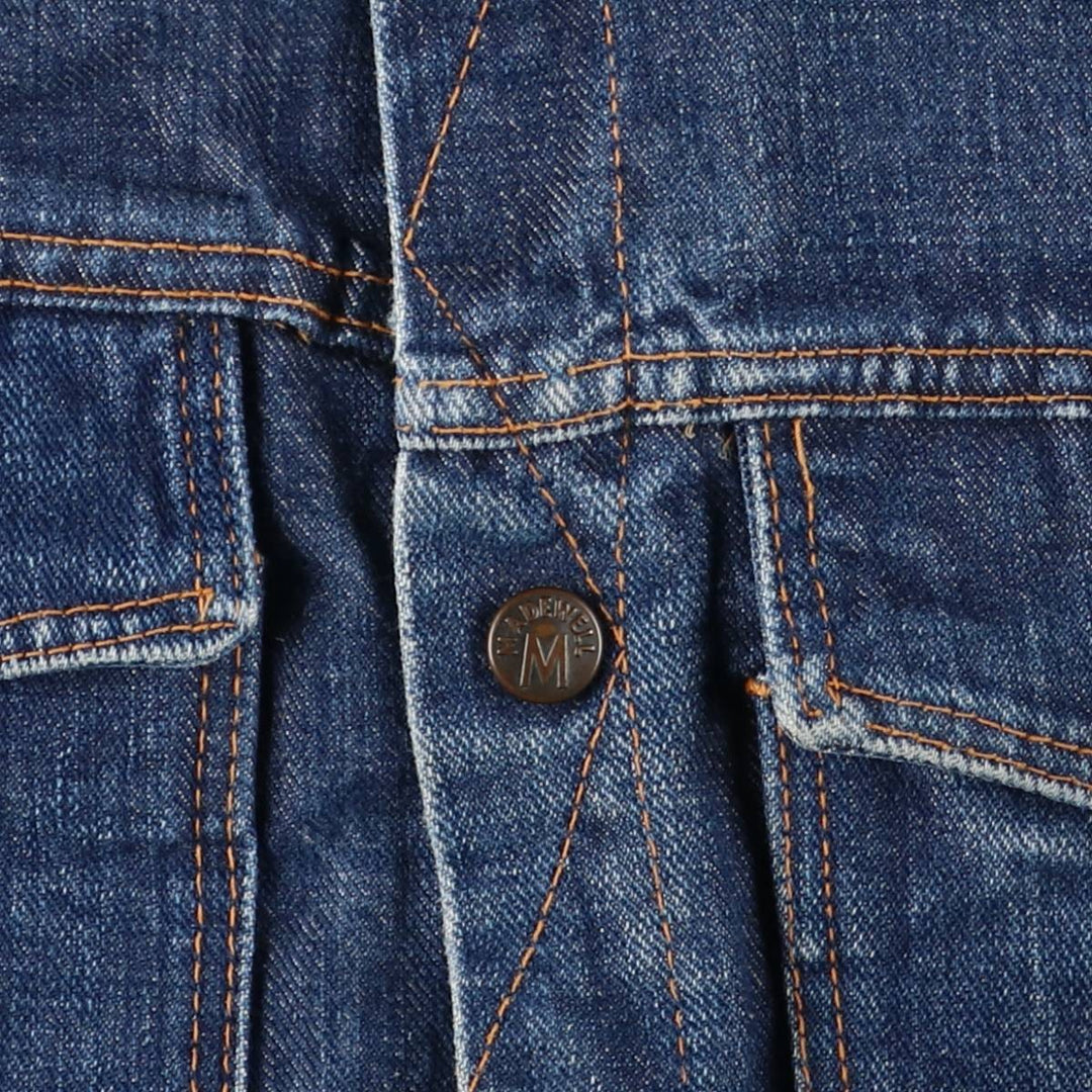 Vintage 1960'S Madewell denim jacket, size M, women's unclear blue type Vintage Second Hand