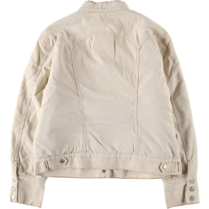 2000'S GAP STRETCH Corduroy Boa Jacket, Women's, Size XL cotton ivory Vintage Second Hand