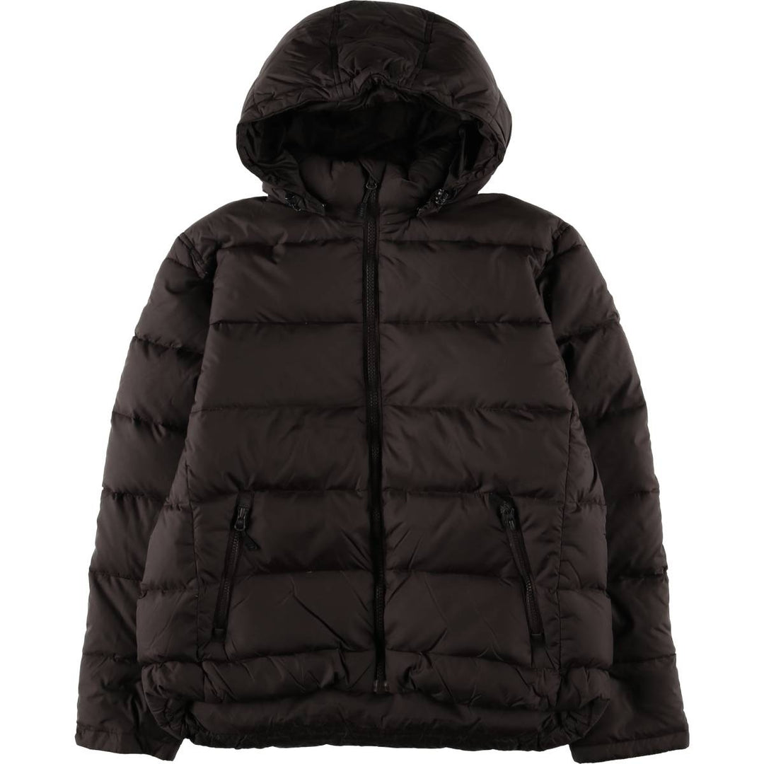 2000'S Lands' End Goose Down Parka, Women's, Size L Nylon black type Vintage Second Hand