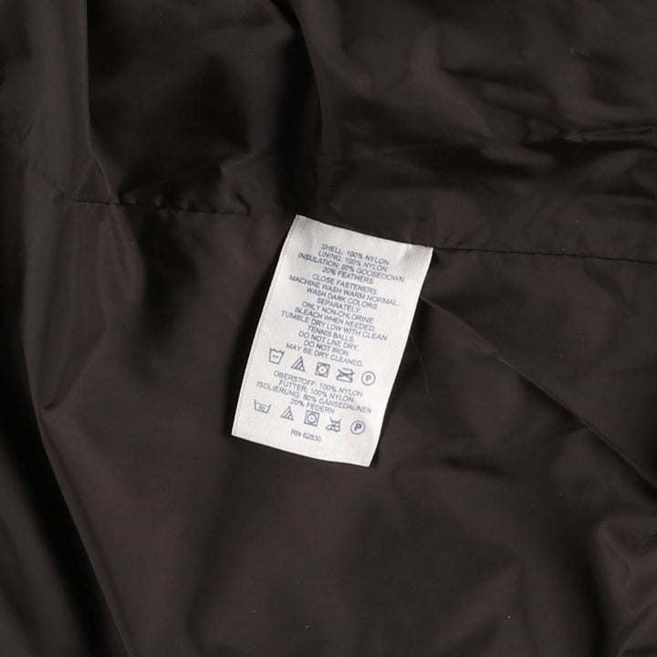 2000'S Lands' End Goose Down Parka, Women's, Size L Nylon black type Vintage Second Hand