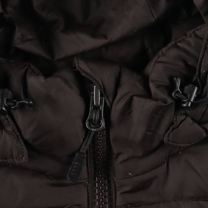 2000'S Lands' End Goose Down Parka, Women's, Size L Nylon black type Vintage Second Hand