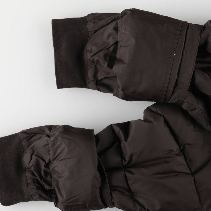 2000'S Lands' End Goose Down Parka, Women's, Size L Nylon black type Vintage Second Hand