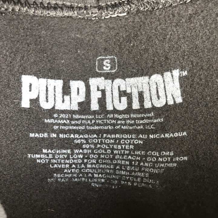 PULP FICTION Pulp Fiction Movie Sweatshirt Pullover Hoodie, Women's Size S cotton black type Vintage Second Hand